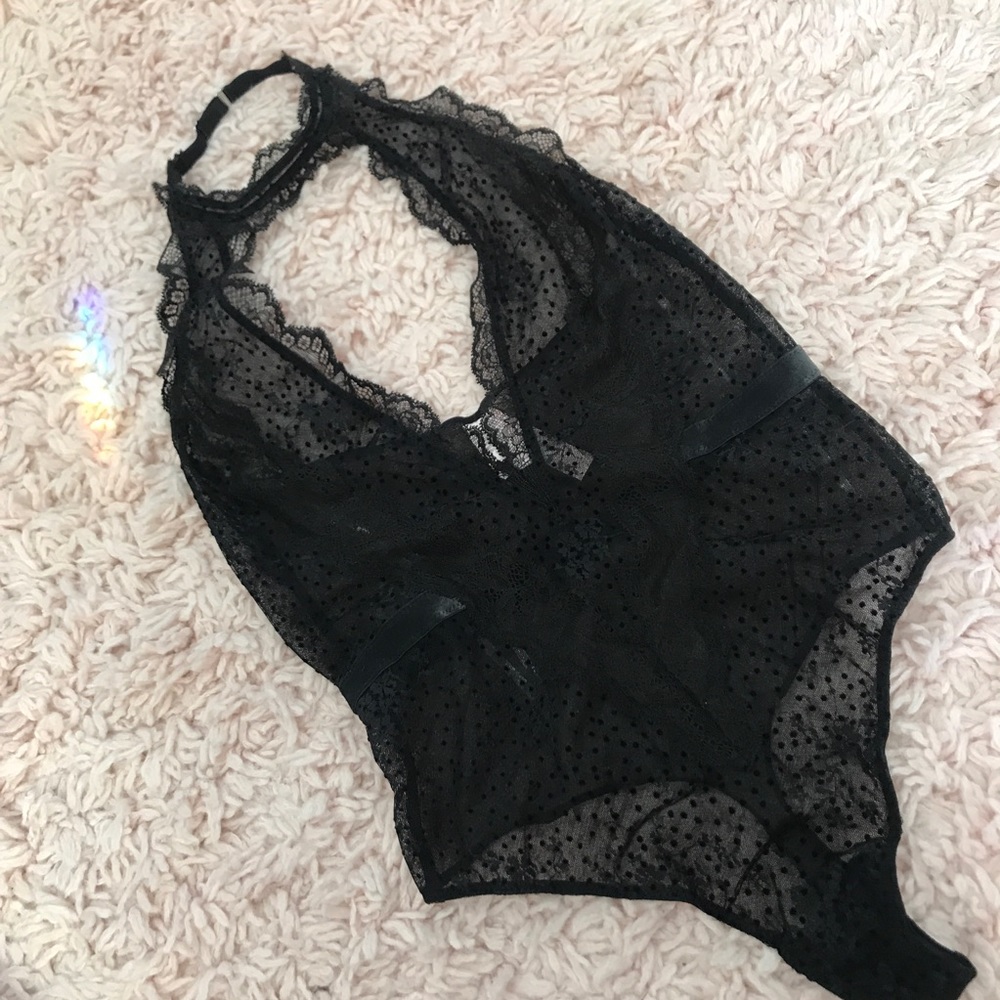 VS Velvet Dot Halter Teddy! - Picture 2 of 6